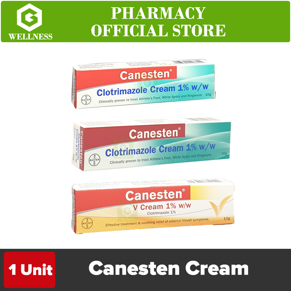 Antifungal CANESTEN Cream Ringworm Infection 20g X PACKS FREE SHIPPING