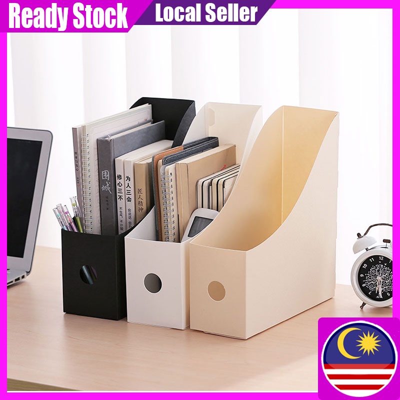 【Ready Stock】Document File Storage Box Folding Desktop Organizer Office File Storage Holder Books Sundries Storage Stand