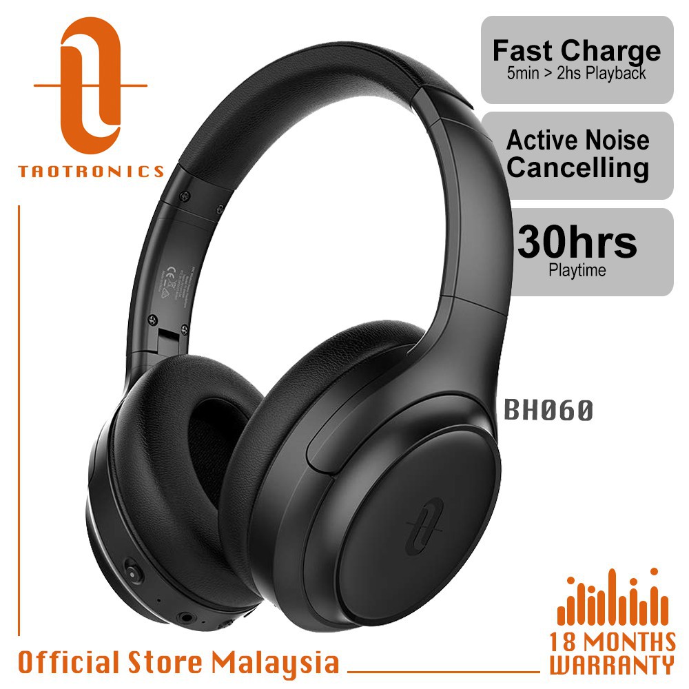 nakamichi hdr1059 active noise cancelling bluetooth headphones