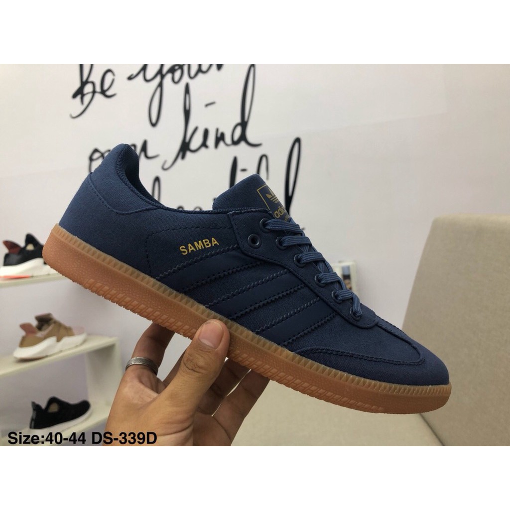 adidas samba navy and white