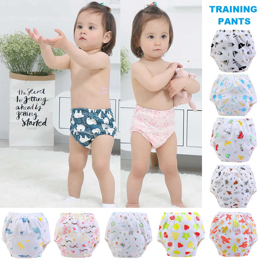 Baby Colorful Pants Waterproof Training Pants Cloth Infant Reusable Diapers 8C 