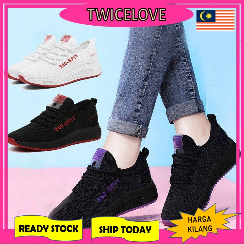 Ready Stock⭐ Twicelove Spiy 550 Womens Sneakers Flat Kasut Sukan