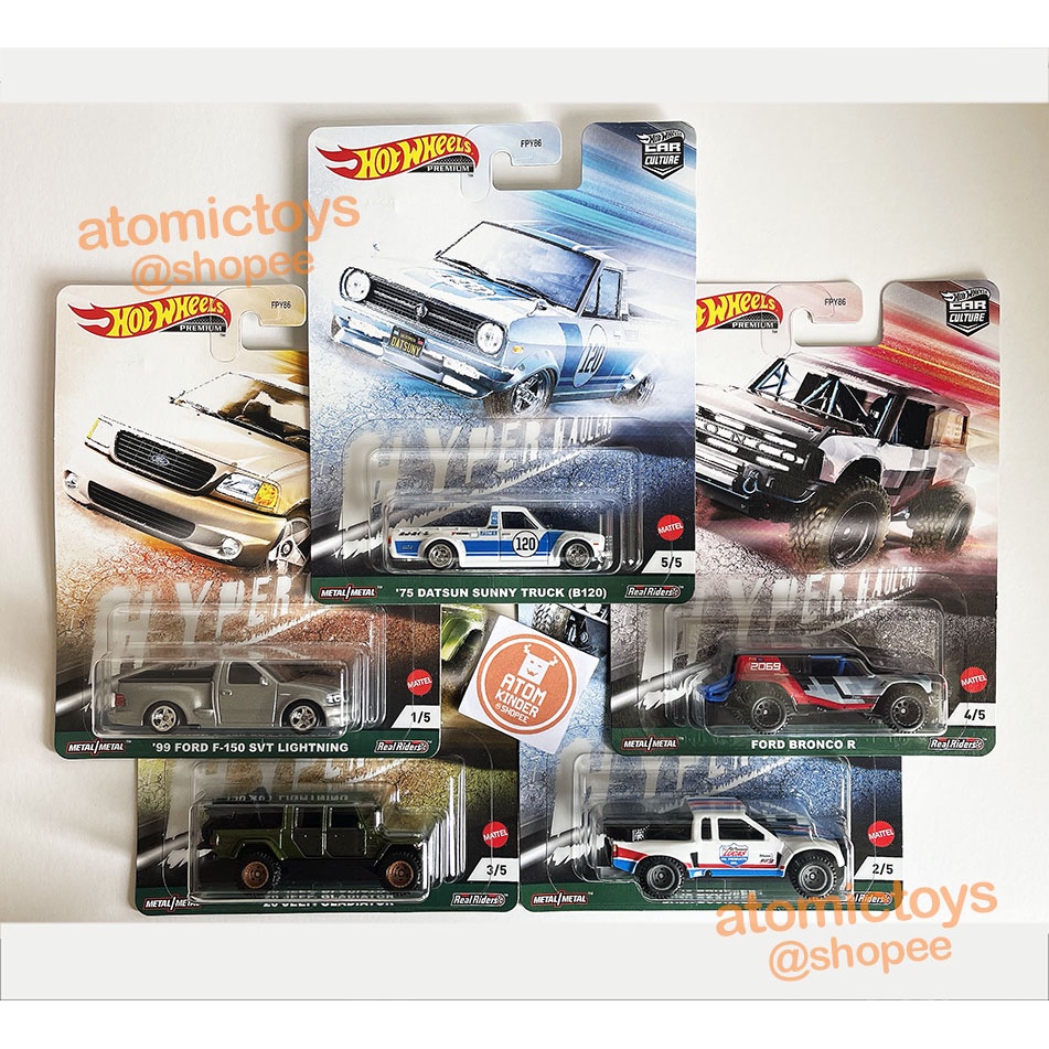 Hot Wheels 1/64 - Hyper Haulers '75 Datsun Sunny Truck #5/5 - Real Riders - Neuf