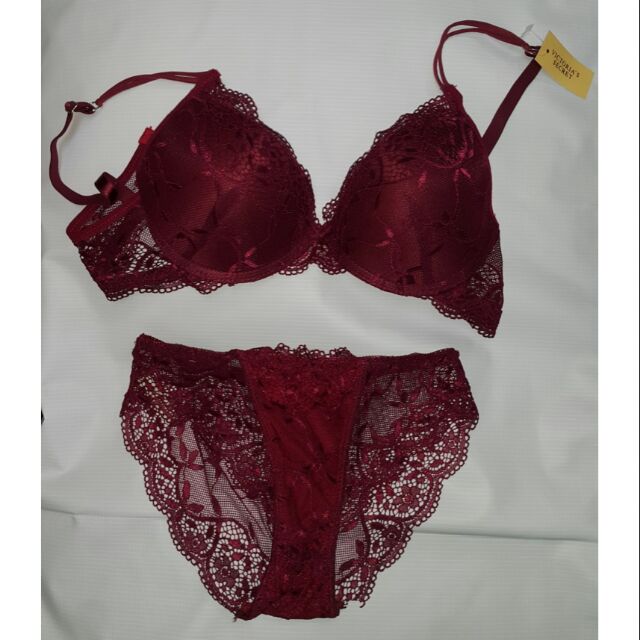 Victoria Secret Set Bra & Panties | Shopee Malaysia