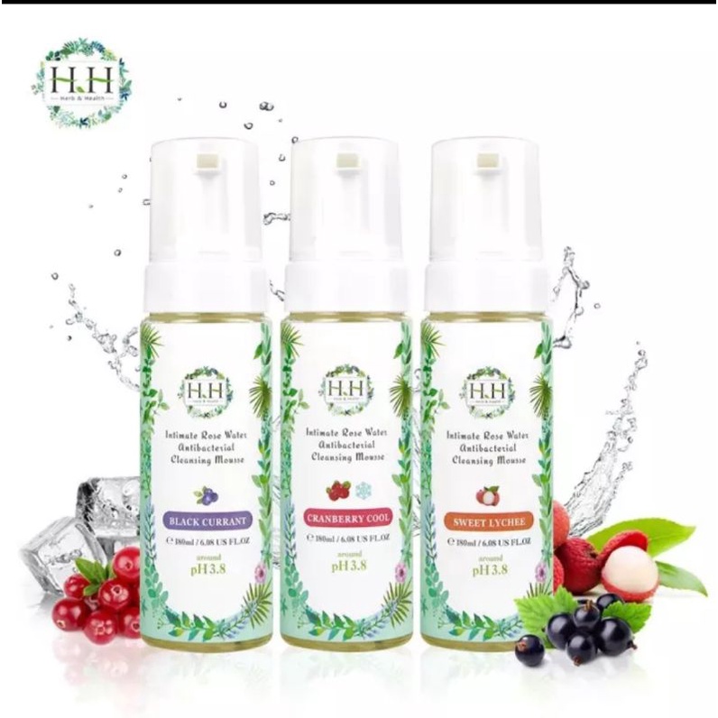 【当天发货?】HH 私密植萃抗菌潔淨慕斯 180ml HH Intimate Rose Water Antibacterial Cleaning
