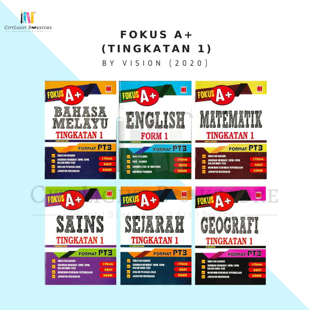 [CITYLIGHT] Buku Latihan: Fokus A+ Tingkatan 1 KSSM (2020 