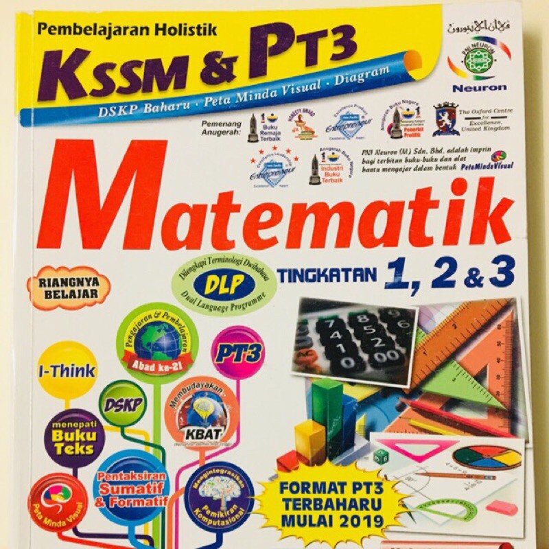 Buku Rujukan Kssm Pt3 Matematik Tingkatan 1 2 3 Shopee Malaysia