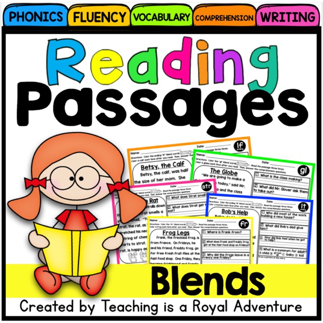 Phonics Printable Reading Comprehension Passages And Questions Shopee Malaysia