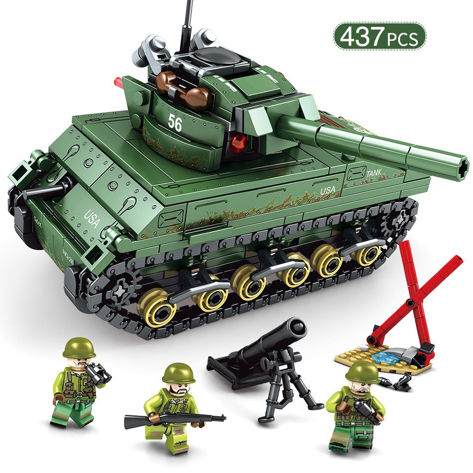 sherman tank lego