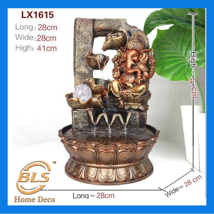 Water Fountain Ganesha 1615 Water Feature Feng Shui Home