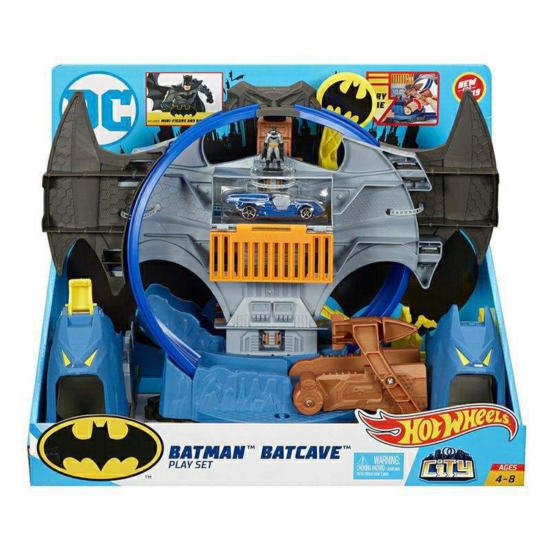 hot wheels dc comics batman expanding batcave playset