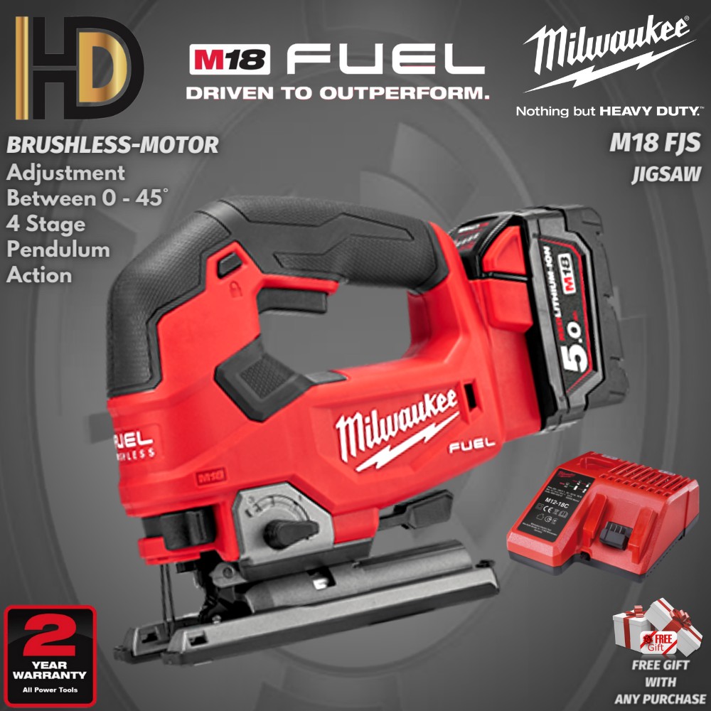 Milwaukee M18 FJS Fuel Jigsaw With DHandle / Brushless Motor / High