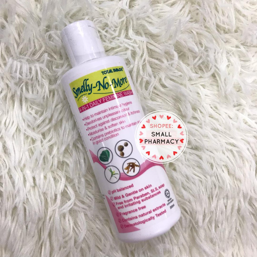 Total Image Smelly No More 4in1 Daily Feminine Wash 200ml ( Daun