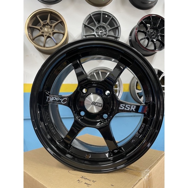 New Sport Rim Ssr Type C 15x7 0jj Et35 4x100 Silver 4x114 3 Gloss Black 15 Inch Shopee Malaysia