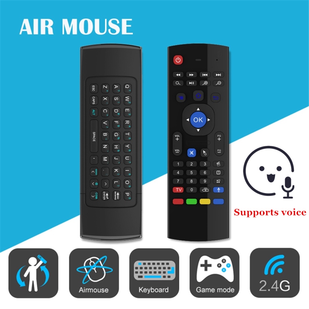 TECHICTS / Mx3 MX3-L Backlit Air Mouse T3 Smart Voice Remote Control 2.4g Rf Wireless Keyboard for X96 Mini Km9 A95x H96