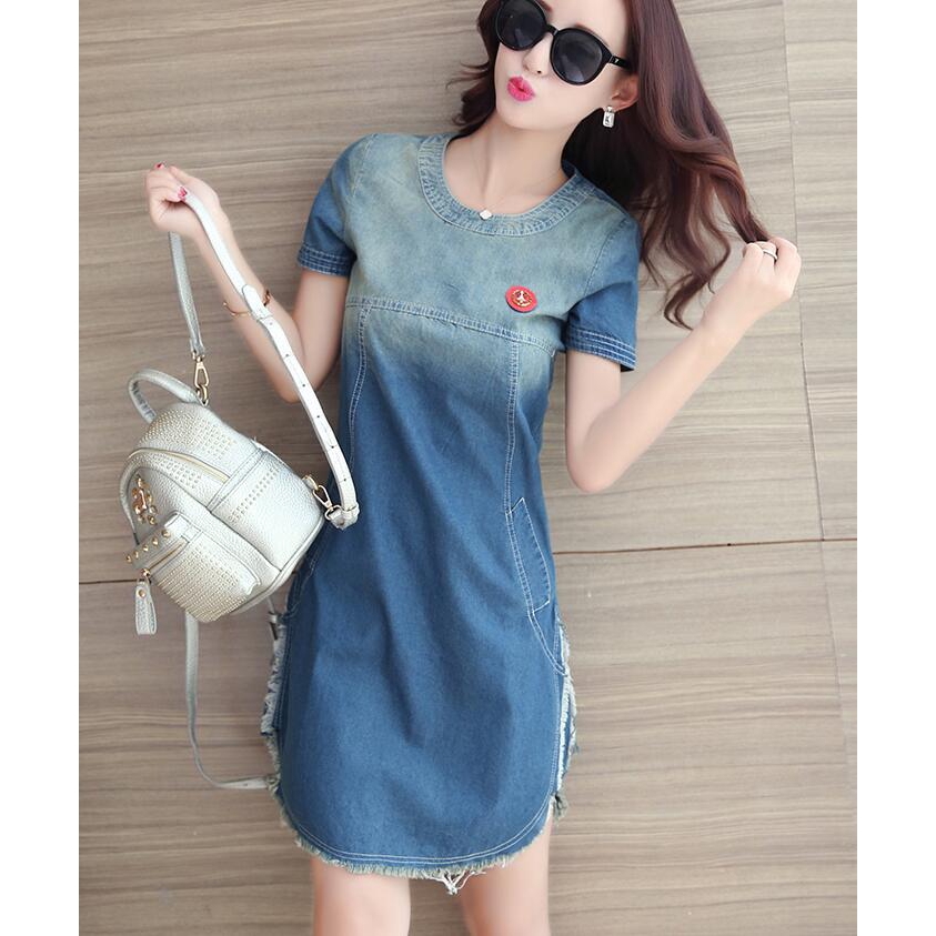 denim short dresses