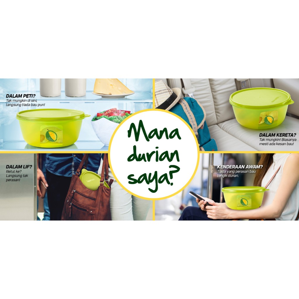 New Tupperware Ultimate Durian Keeper (2) 1.5L