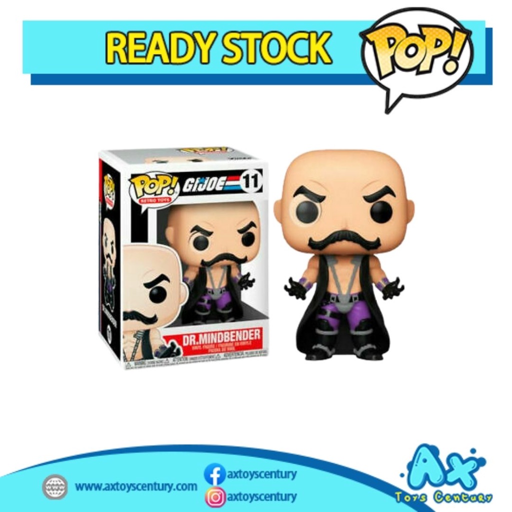 Funko Pop! Retro Toys: G.I. Joe - Dr. Minbender #11 100% Genuine