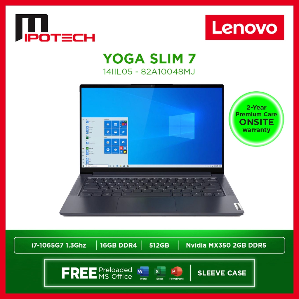 LENOVO YOGA SLIM 7-14IIL05 - 82A10048MJ SLATE GREY (i7-1065G7 1.3Ghz ...