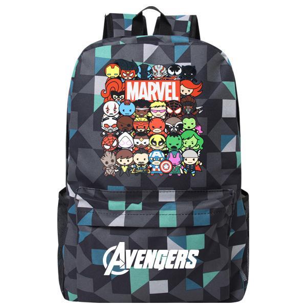 Film And Television Merchandise Marvel Series Schoolbag Spiderman Hero Expedition 3 Avengers Backpack Iron Man Captain America