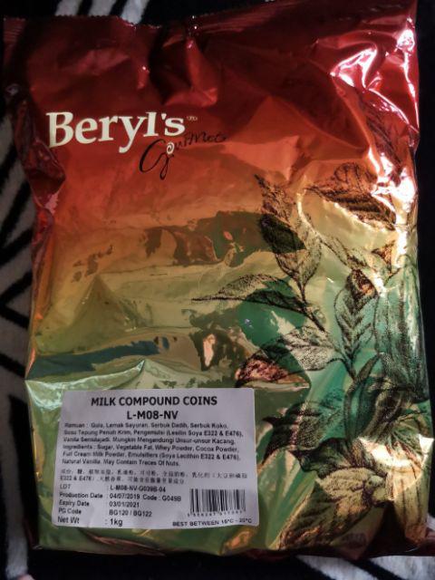 Beryls Chocolate Milk & Dark Compound Coins ( 1kg ...