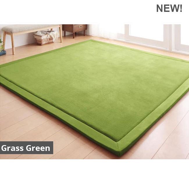 190 x 190 Japanese Carpet Tatami Floor Mat Rug Velvet Soft for Family