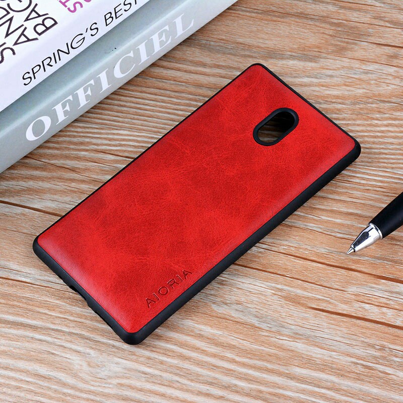 SKINMELEON Casing Nokia 5 Case Luxury PU Leather TPU Protective Phone Cases