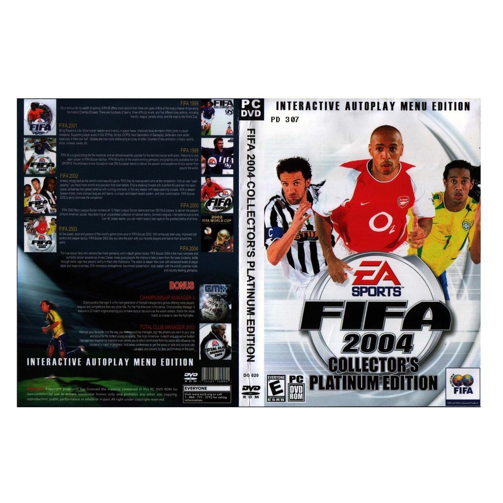 Pc Game Fifa 04 Collector Platinum Edition Shopee Malaysia