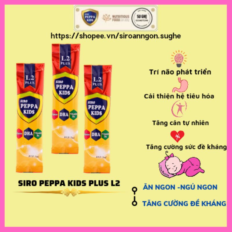 Delicious baby syrup for good digestion to prevent constipation, peppa