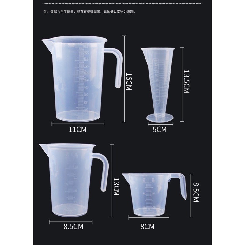 The Queen Bakery ** Measuring Cup Beaker High Elastic Plastic Material Available In Many Sizes Kitchen Utensils Cooking