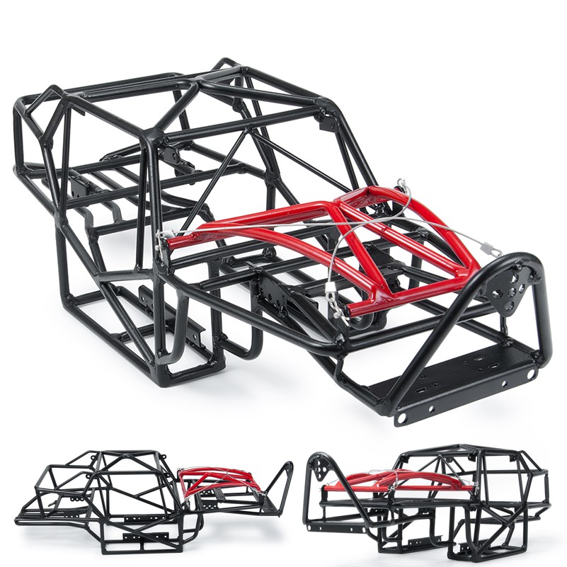 Full Tube Frame Metal Chassis Metal Body Roll Cage For 1/10 RC Crawler