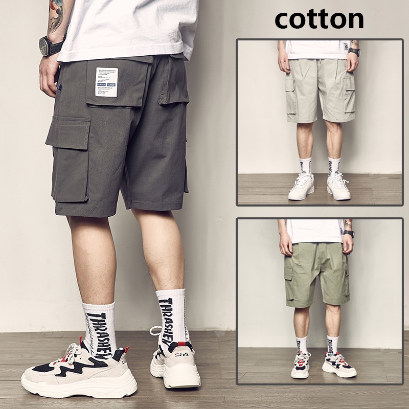 Cargo Pant Men Cotton Cargo Shorts Men Casual Shorts Skorts Multi ...