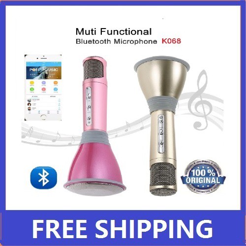 ORIGINAL TUXUN K068 Karaoke Portable Bluetooth Microphone Tosing MIC