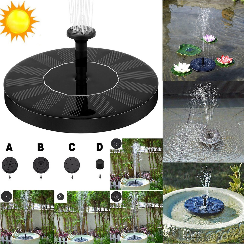 Mini Solar Floating Water Fountain For Garden Pool Pond Decoration