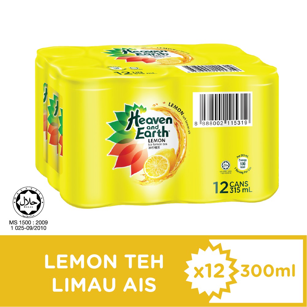 Heaven & Earth Iced Tea Tin (12 x 300ml) Shopee Malaysia