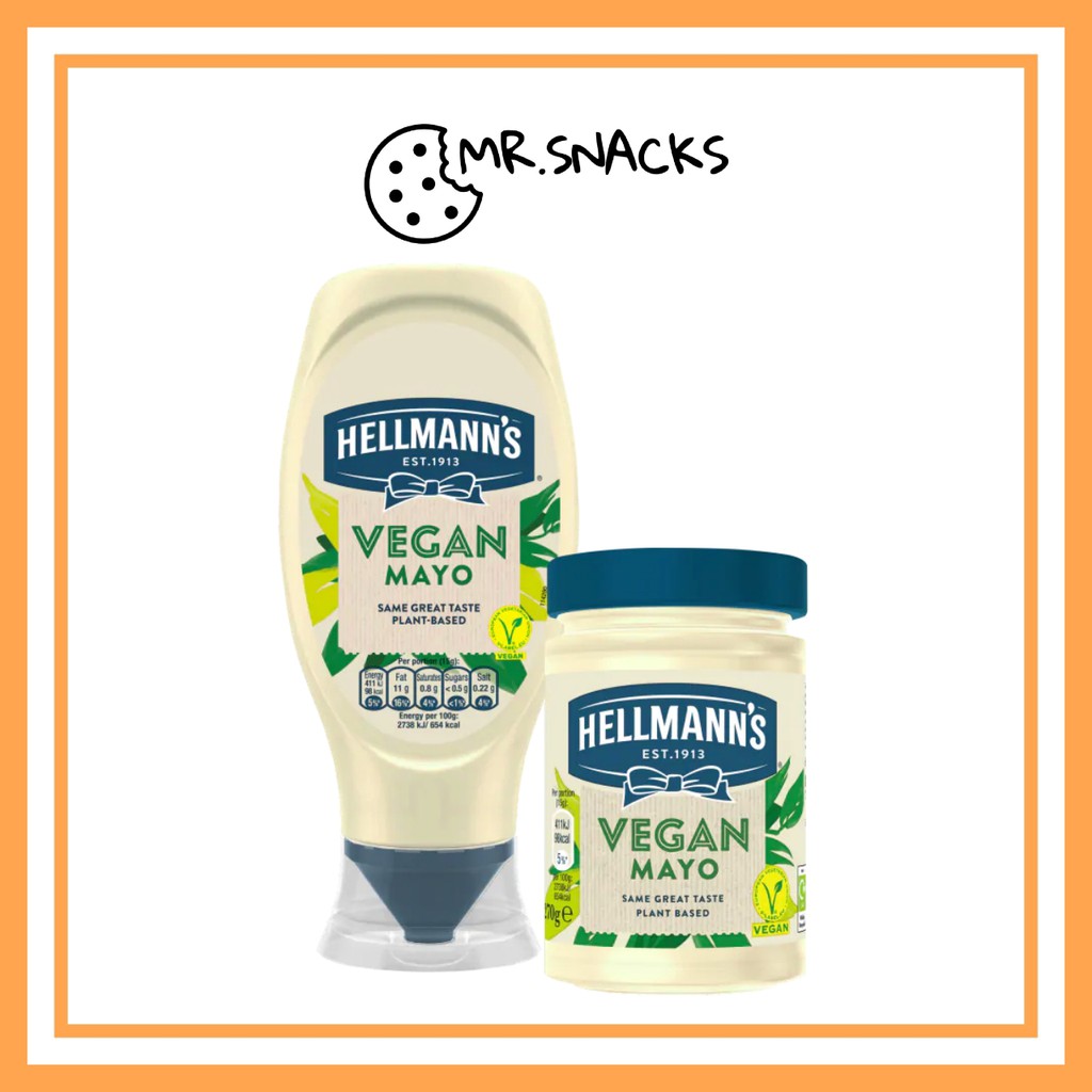 Hellmann's Vegan Mayonnaise 270g / 430ml [US] Shopee Malaysia