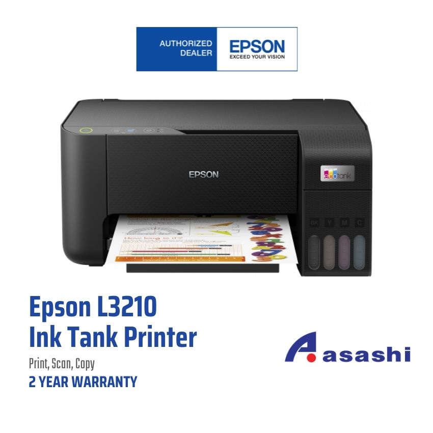 Epson EcoTank L3210 AllinOne Ink Tank Printer(Warranty 1Years