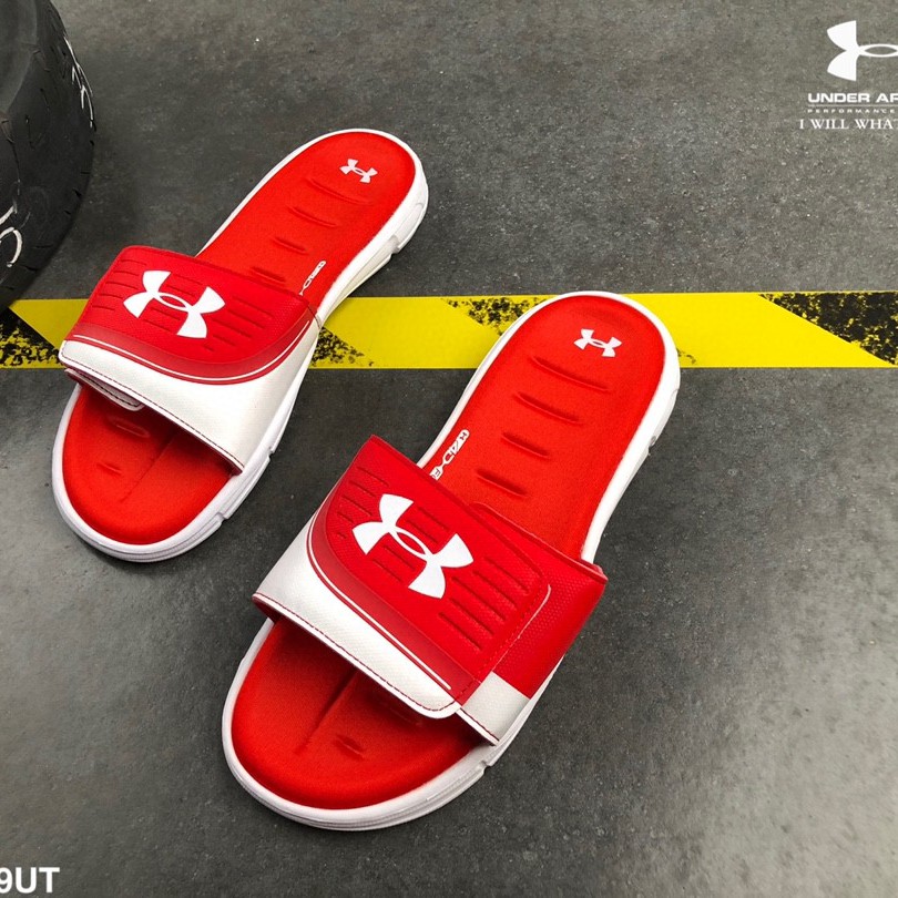 red under armour sandals