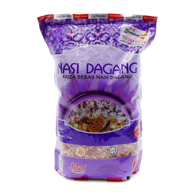 Nasi Dagang Faiza Beras Nasi Dagang 2kg 100 Original Malaysia