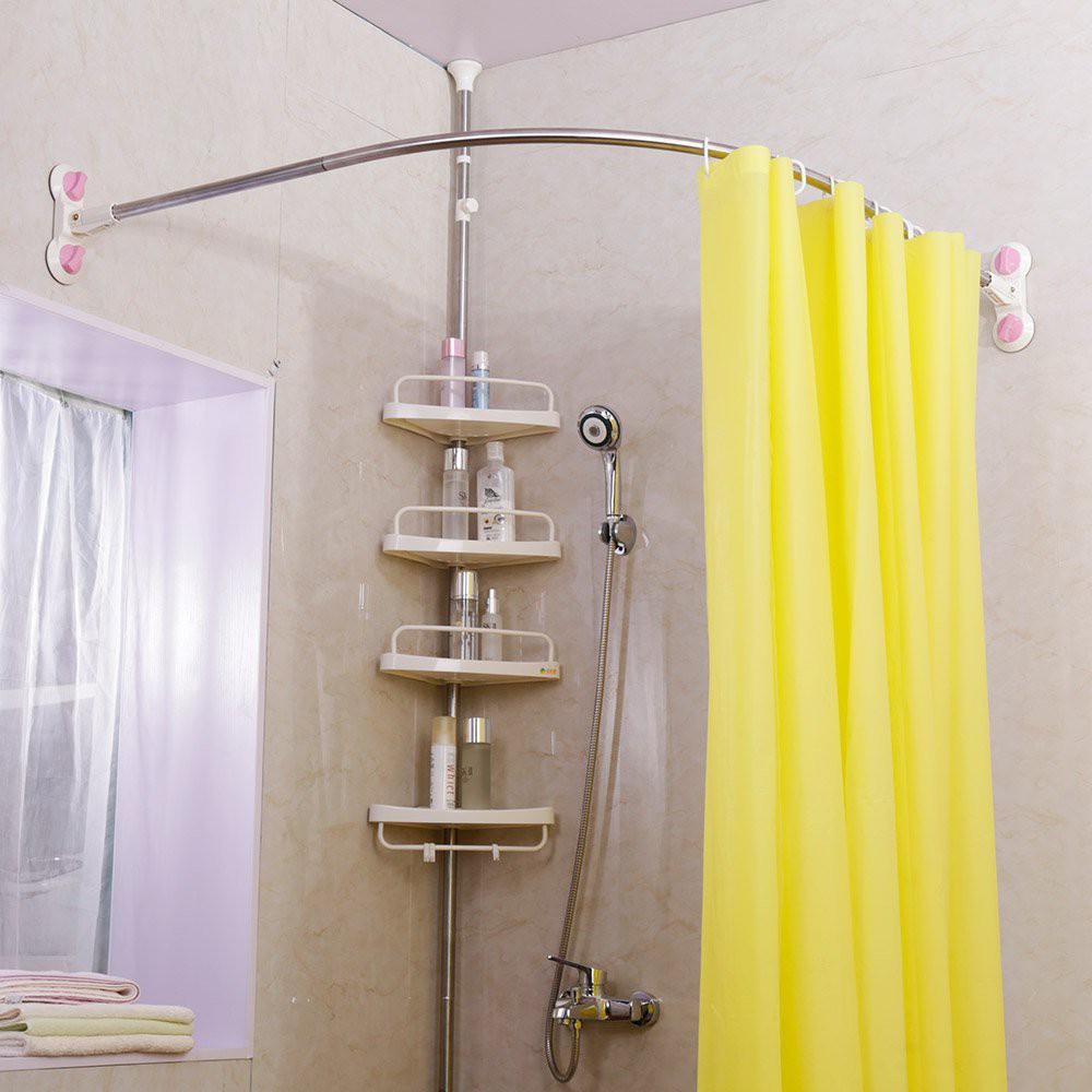 bathroom curtain rods