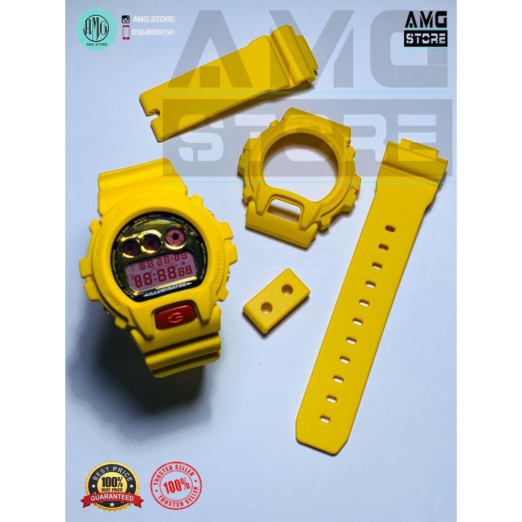 g shock dw 6900 yellow