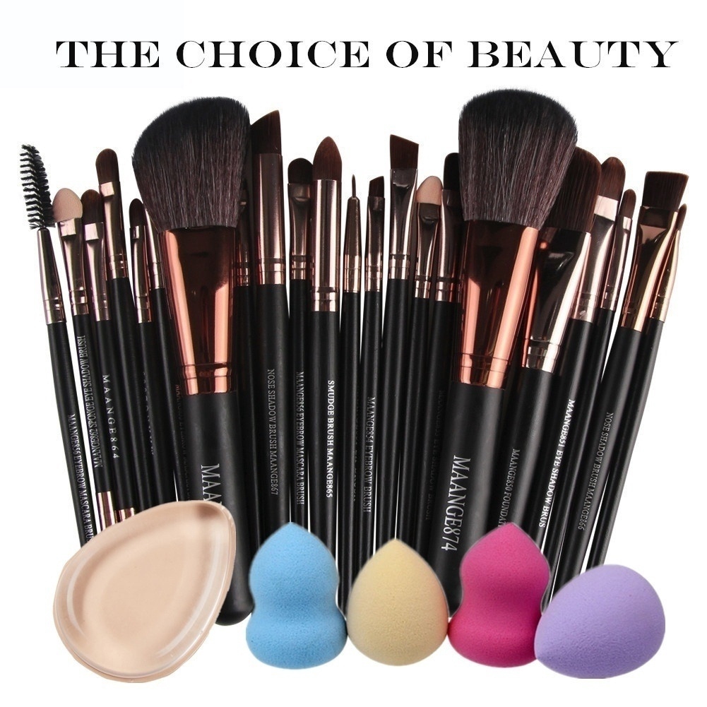 20 Pcs/set Makeup Brush Set Tools Make-up Toiletry Kit Wool Make Up ...