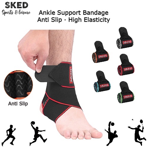 SKED Aolikes Elastic Ankle Support Bandage (1Pc) Ankle Strap Anti Slip Ankle Guard Support Injuries Ankle Support Gym