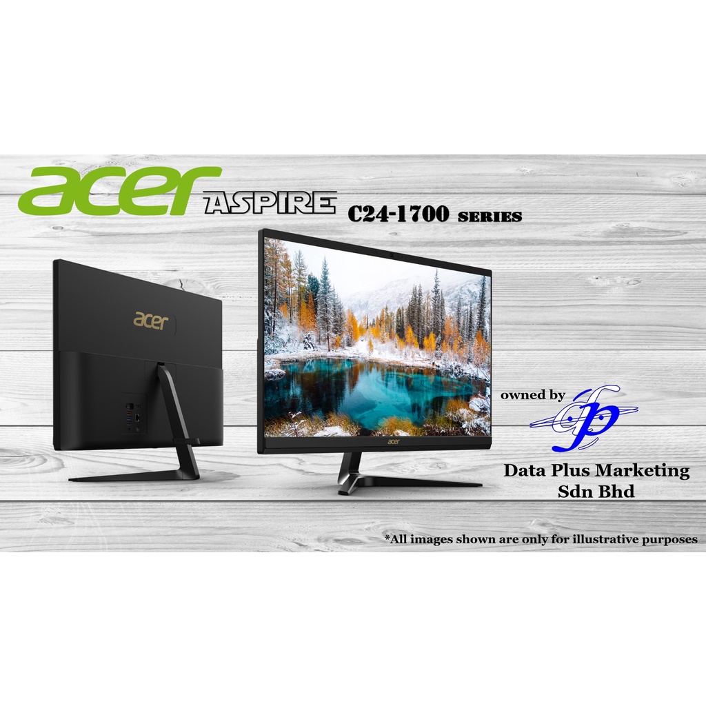 Acer Aspire C241700 AIO Desktop (i31215U/8GB/512GB SSD/UHD/23.8" IPS