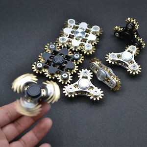 1 Gears Linkage Finger Gyro EDC Hand Made Metal Fantastic Hand Fidget Spinner