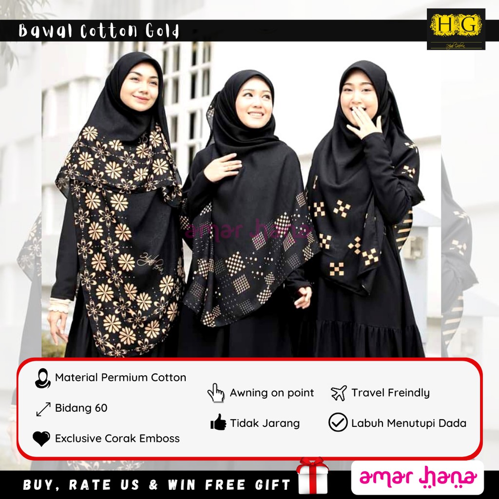 Bawal Cotton Gold HIJAB GALERIA | Bawal Bidang 60 Bawal Chiffon Printed ...