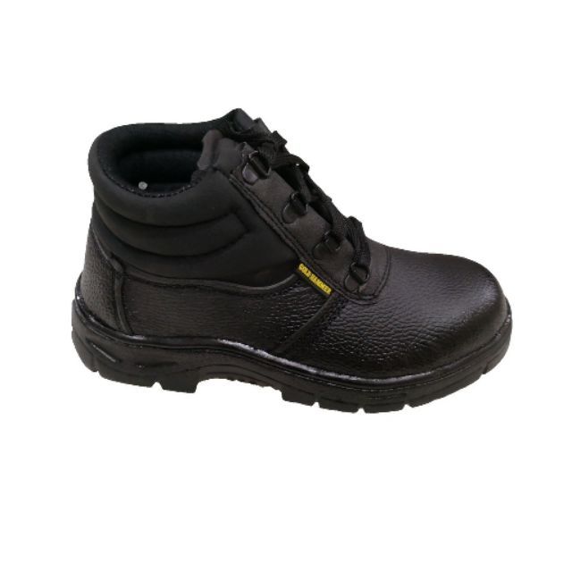 SAFETY SHOES / SAFETY BOOTS ★ READY STOCK ★ MID CUT STEEL TOE CAP BLACK