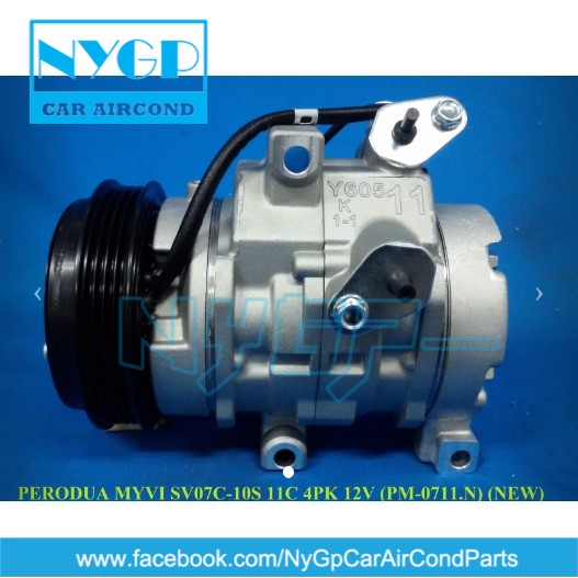 Buy Upgrade Alza Compressor Perodua Myvi Sv07c 10s 11c 4pk 12v New Compressor Pm 0711 N Seetracker Malaysia