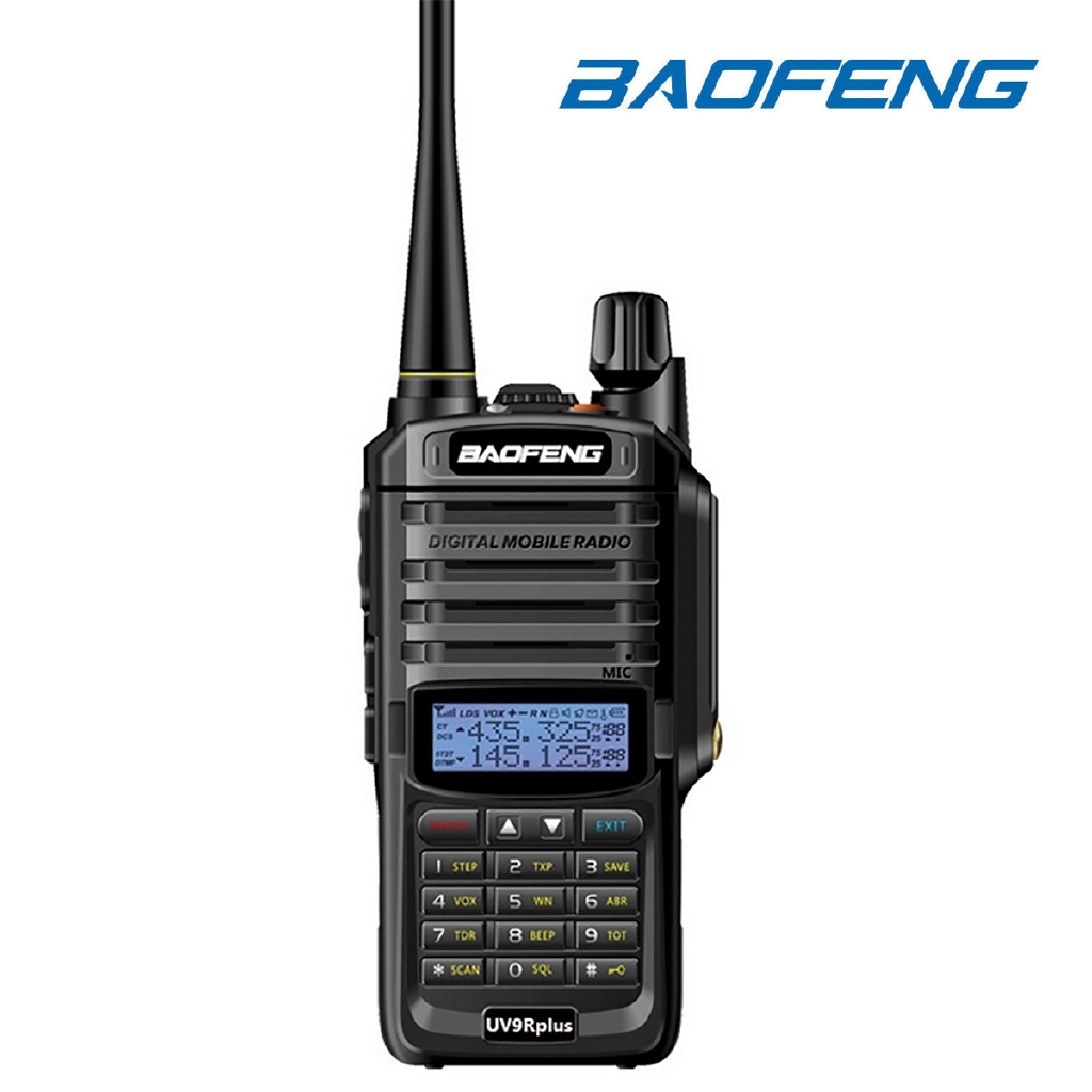 Baofeng UV-9R PLUS VHF UHF Walkie Talkie Dual-Band Handheld Radio Bidirezionale 18W 
