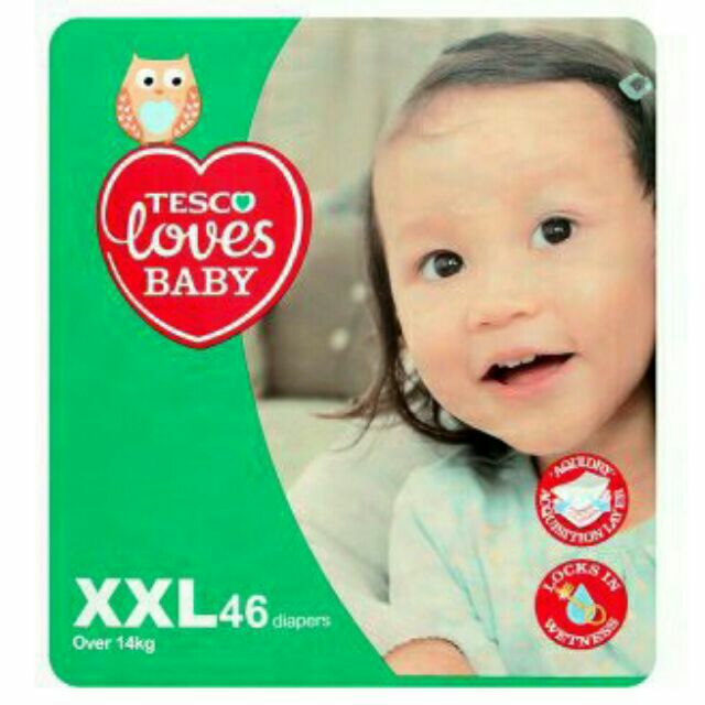 Tesco Loves Baby Diapers S M L Xl Xxl Shopee Malaysia